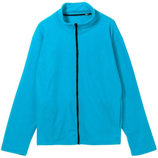 Куртка флисовая унисекс Manakin, бирюзовая - подробное фото