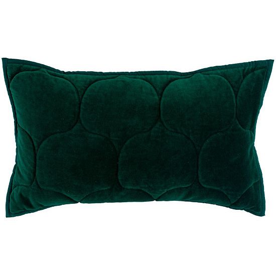 Чехол на подушку «Хвойное утро», прямоугольный, зеленый - подробное фото