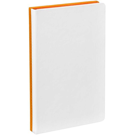 Ежедневник Duplex, недатированный, белый с оранжевым - подробное фото