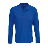 Рубашка поло с длинным рукавом Prime LSL, ярко-синяя (royal) - фото