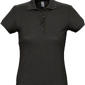 Рубашка поло женская PASSION 170, черная - фото