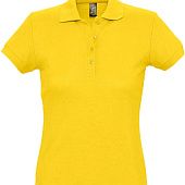 Рубашка поло женская PASSION 170, желтая - фото