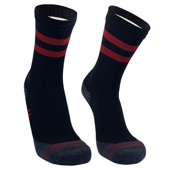 Водонепроницаемые носки Running Lite, черные с красным - подробное фото
