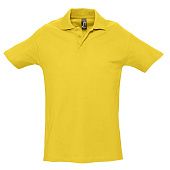 Рубашка поло мужская SPRING 210, желтая - фото