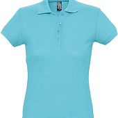 Рубашка поло женская PASSION 170, бирюзовая - фото