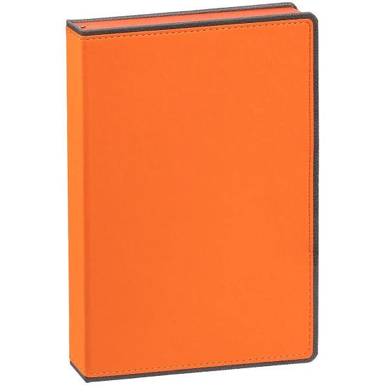 Ежедневник Frame, недатированный, оранжевый с серым - подробное фото