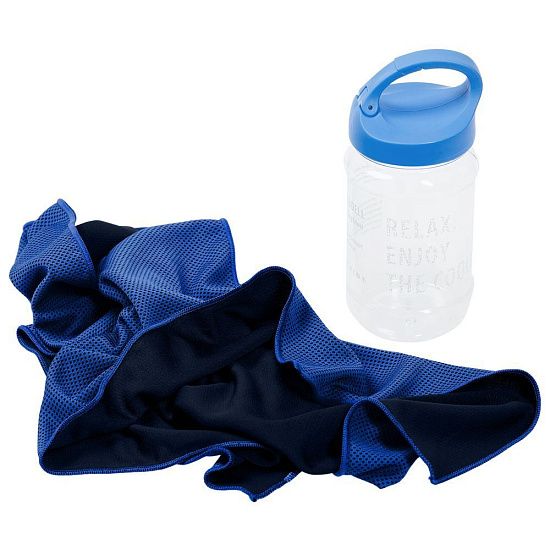 Охлаждающее полотенце Weddell, синее - подробное фото