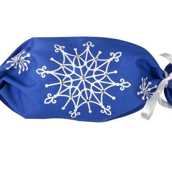 Упаковка-конфета «Снежинки», синяя - подробное фото