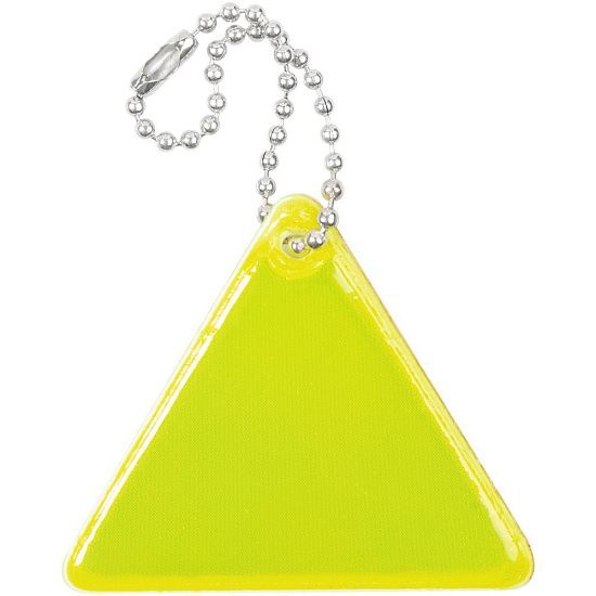Светоотражатель Spare Care, треугольник, желтый неон - подробное фото