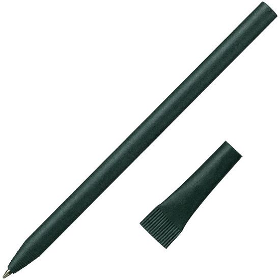 Ручка шариковая Carton Plus, зеленая - подробное фото