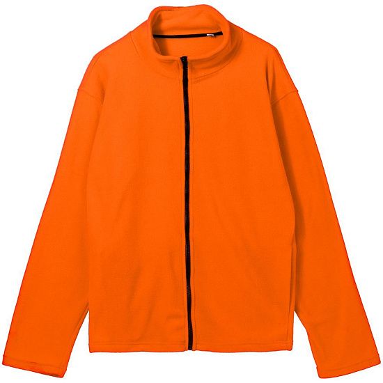 Куртка флисовая унисекс Manakin, оранжевая - подробное фото