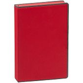 Ежедневник Frame, недатированный, красный с серым - фото