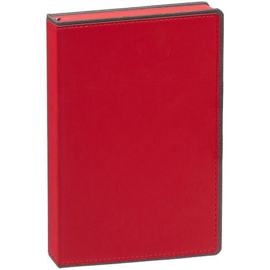 Ежедневник Frame, недатированный, красный с серым - подробное фото