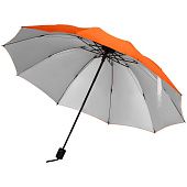 Зонт-наоборот складной Stardome, оранжевый - фото