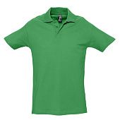 Рубашка поло мужская SPRING 210, ярко-зеленая - фото