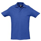Рубашка поло мужская SPRING 210, ярко-синяя (royal) - фото