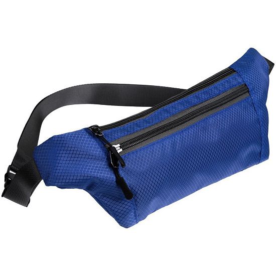Спортивная поясная сумка Run for Fun, синяя - подробное фото