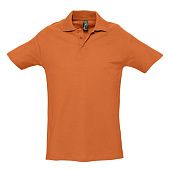 Рубашка поло мужская SPRING 210, оранжевая - фото