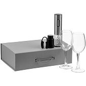 Набор Wine Case, серый - фото