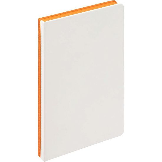 Ежедневник Duplex, недатированный, белый с оранжевым - подробное фото