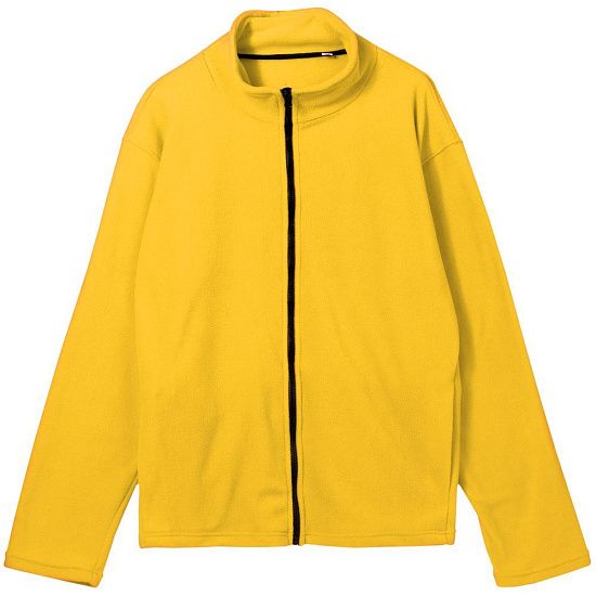 Куртка флисовая унисекс Manakin, желтая - подробное фото