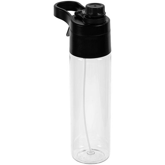 Бутылка для воды с пульверизатором Vaske Flaske, черная - подробное фото