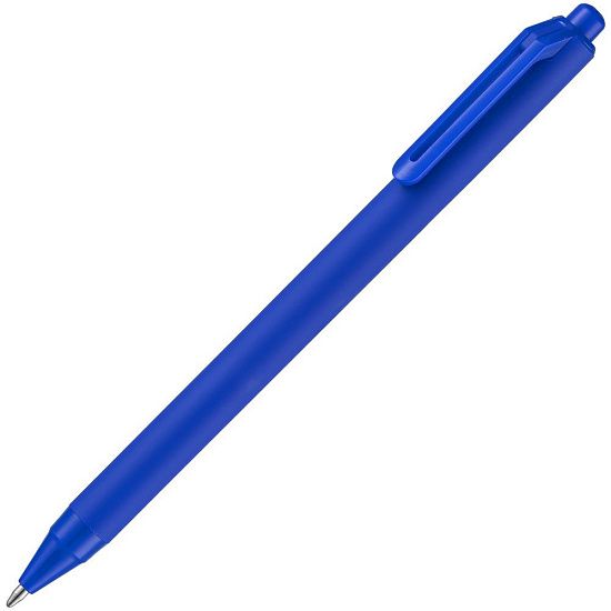Ручка шариковая Cursive Soft Touch, синяя - подробное фото