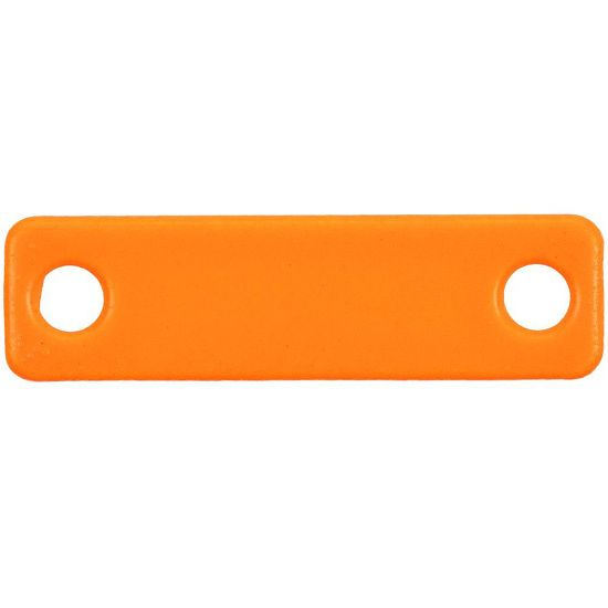 Шильдик металлический Alfa Liten, оранжевый неон - подробное фото
