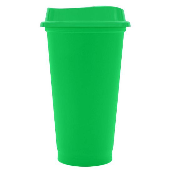 Стакан с крышкой Color Cap, зеленый - подробное фото