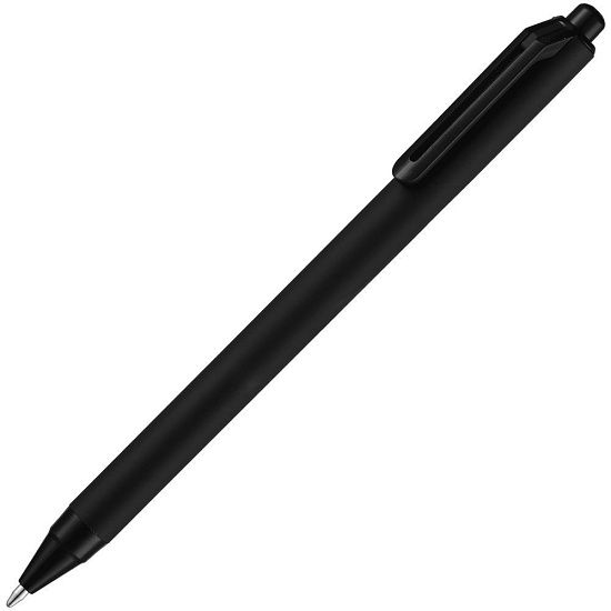 Ручка шариковая Cursive Soft Touch, черная - подробное фото