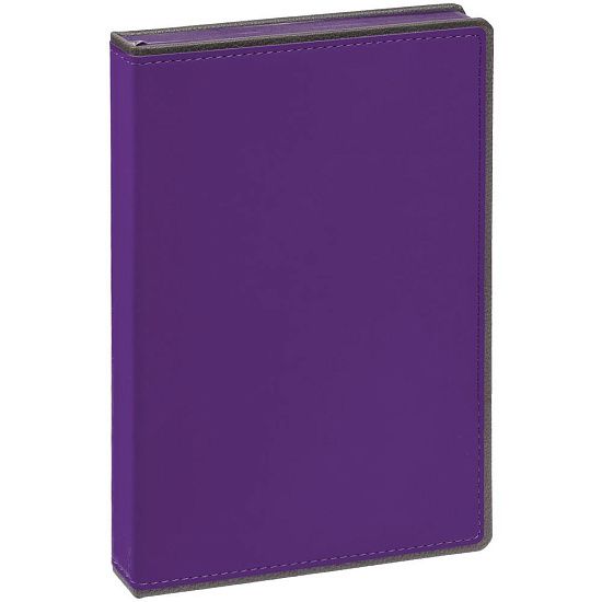 Ежедневник Frame, недатированный, фиолетовый с серым - подробное фото