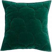 Чехол на подушку бархатный «Хвойное утро», зеленый - фото