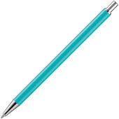 Ручка шариковая Slim Beam, бирюзовая - фото