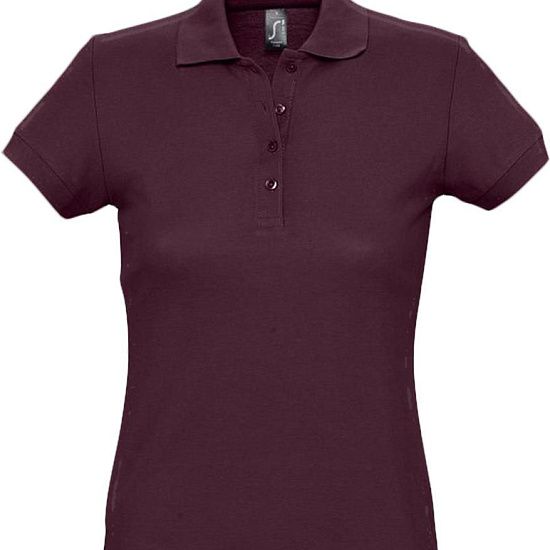 Рубашка поло женская PASSION 170, бордовая - подробное фото