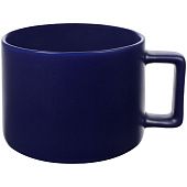 Чашка Jumbo, матовая, синяя - фото