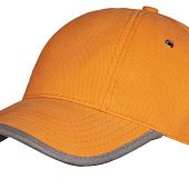 Бейсболка Unit Trendy, оранжевая с серым - фото