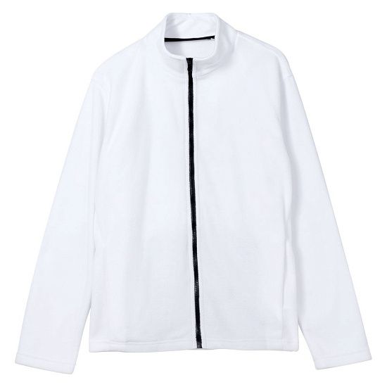 Куртка флисовая унисекс Manakin, белая - подробное фото