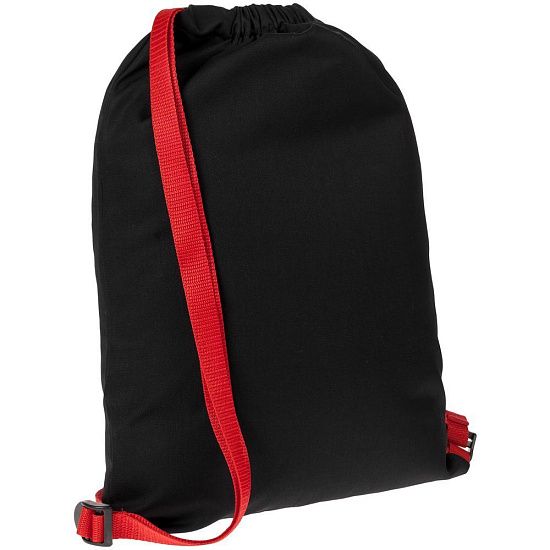 Рюкзак Nock, черный с красной стропой - подробное фото