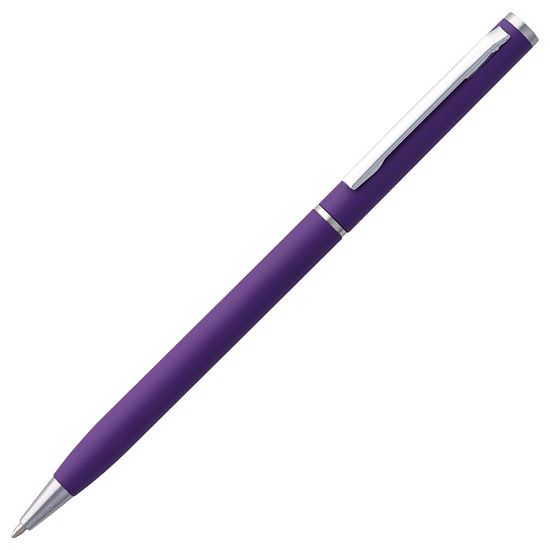 Ручка шариковая Hotel Chrome, ver.2, матовая фиолетовая - подробное фото