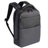 Рюкзак для ноутбука Qibyte Laptop Backpack, темно-серый с черными вставками - фото