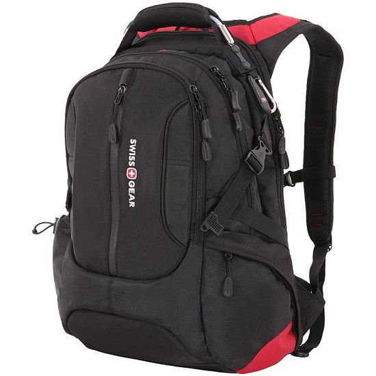 Рюкзак для ноутбука Swissgear Walkman, черный с красным - подробное фото