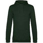 Толстовка с капюшоном унисекс Hoodie, темно-зеленая - фото