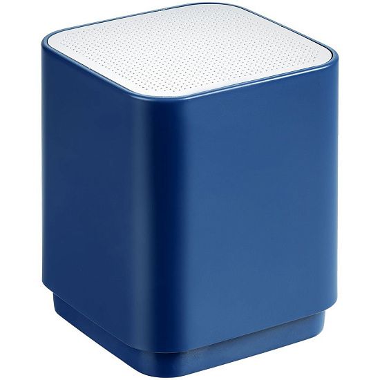 Беспроводная колонка с подсветкой логотипа Glim, синяя - подробное фото