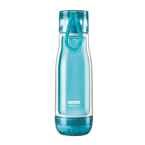 Бутылка для воды Zoku, голубая - подробное фото