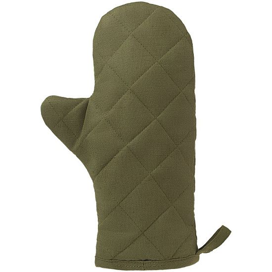 Прихватка-рукавица детская «Младший шеф», темно-зеленая - подробное фото