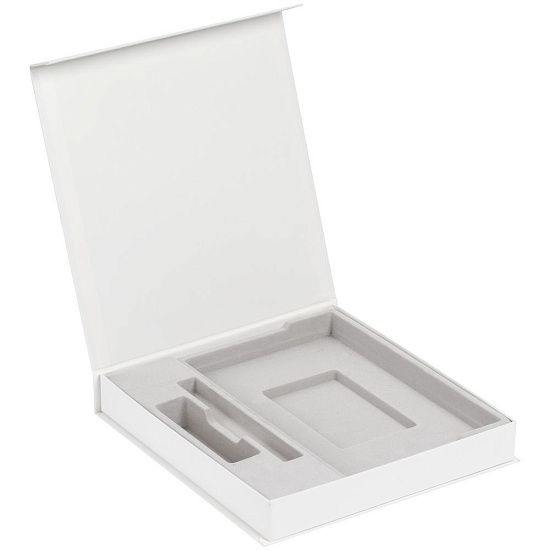 Коробка Arbor под ежедневник, аккумулятор и ручку, белая - подробное фото