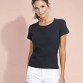 Футболка женская с круглым вырезом LADY 220 черная