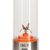 Портативный блендер Take It X4, оранжевый - фото
