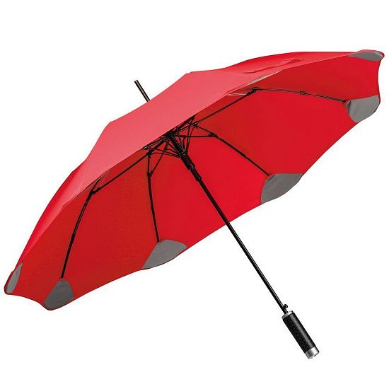 Зонт-трость Pulla, красный - подробное фото