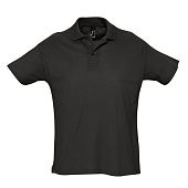 Рубашка поло мужская SUMMER 170, черная - фото
